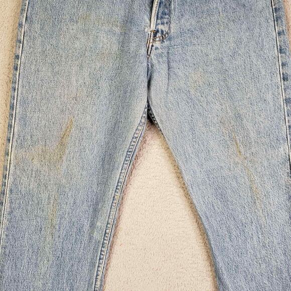 VTG 90's Levi's XX 501 Button Fly Jeans Woman's Size 31X30 Made in USA Flaw - Picture 8 of 12